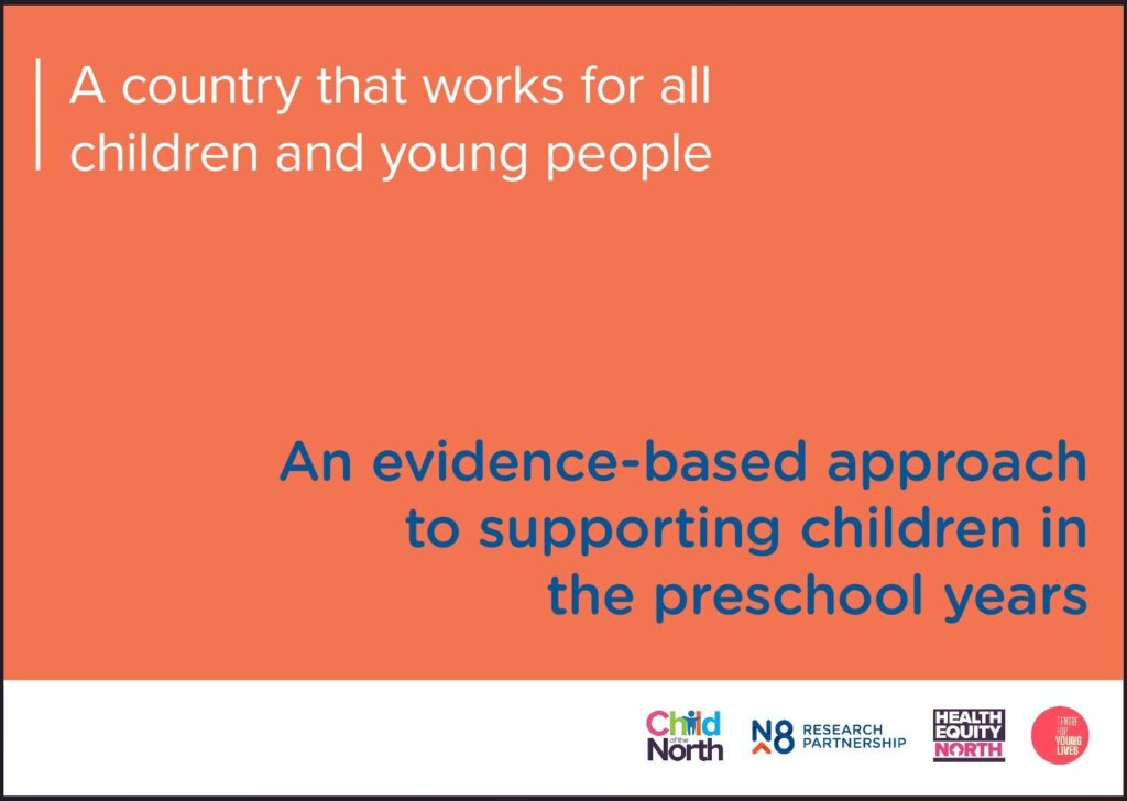 Cover of the Child of the North report 'An evidence-based approach to supporting children in the preschool years'